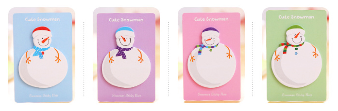 notas-adhesivas-snowman-nieve