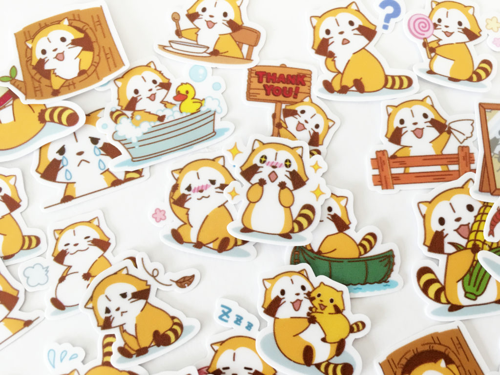 sticker-pegatinas-mapache-zorro