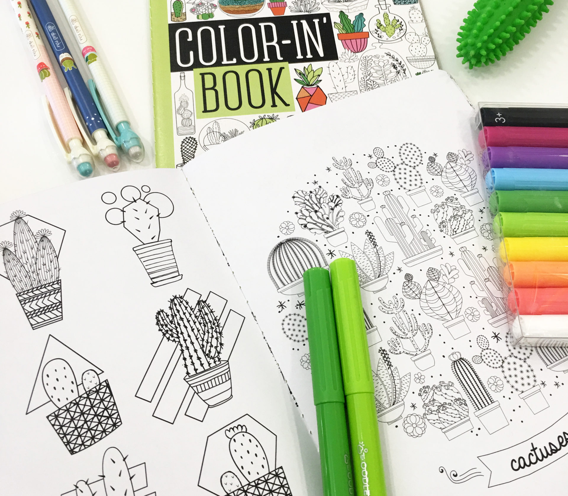 Cactus y Libros de colorear, ¡la combinación perfecta llega a Smartyfun!