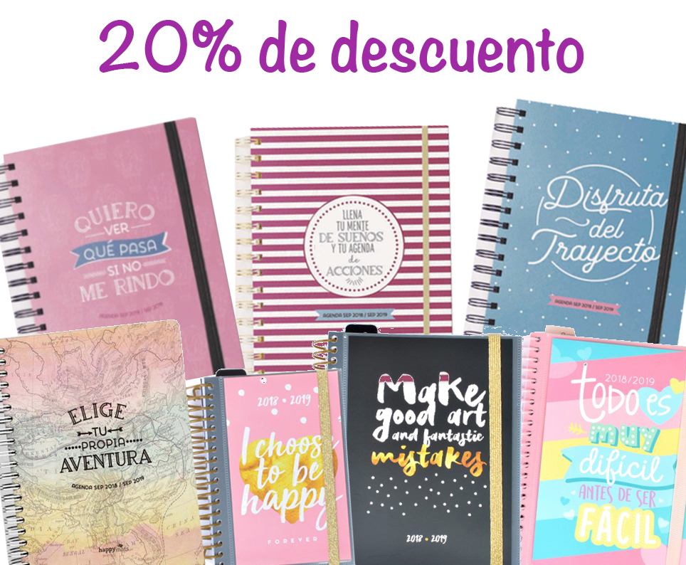 ¡¡Todas nuestras agendas escolares al 20% de descuento!!