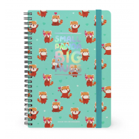 Cuaderno "Red Panda" A5 de LEGAMI con Stickers