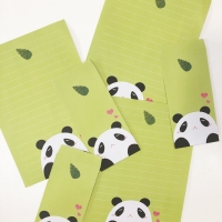 Cartas y Sobres "Oso Panda"
