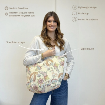 Bolsa Shopper "Color" con cremallera