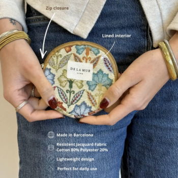 Monedero redondo "Flora"
