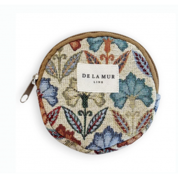 Monedero redondo "Flora"
