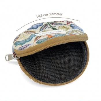Monedero redondo "Flora"