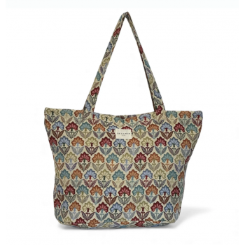 Bolsa Shopper "Flora" con cremallera