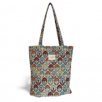 Bolsa Tote Bag "Flora" con cremallera
