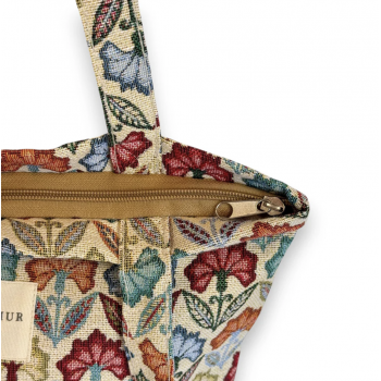 Bolsa Tote Bag "Flora" con cremallera