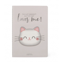 Cuaderno "Kitty" A5 de LEGAMI (Blanco o Rayas)