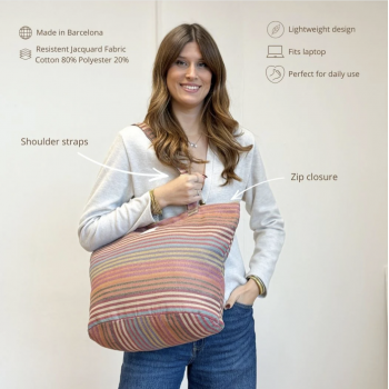 Bolsa Shopper "María" con cremallera