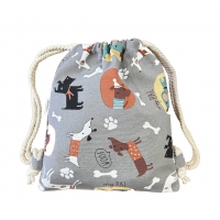 Mochila Infantil "Perros Gris"