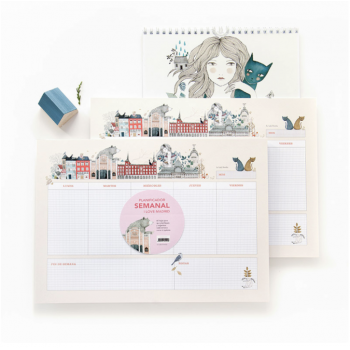 Planificador Semanal "I love Madrid" de Lady Desidia