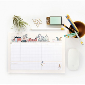 Planificador Semanal "I love Madrid" de Lady Desidia