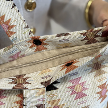 Bolsa Shopper "Royal" con cremallera