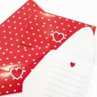 Tarjeta Sobre "Corazones" (Set de 2 unidades)