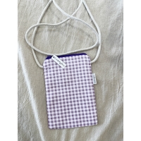 Bolsa Porta Móvil "Vichy Morado"