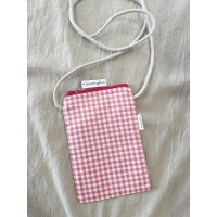 Bolsa Porta Móvil "Vichy Rosa"